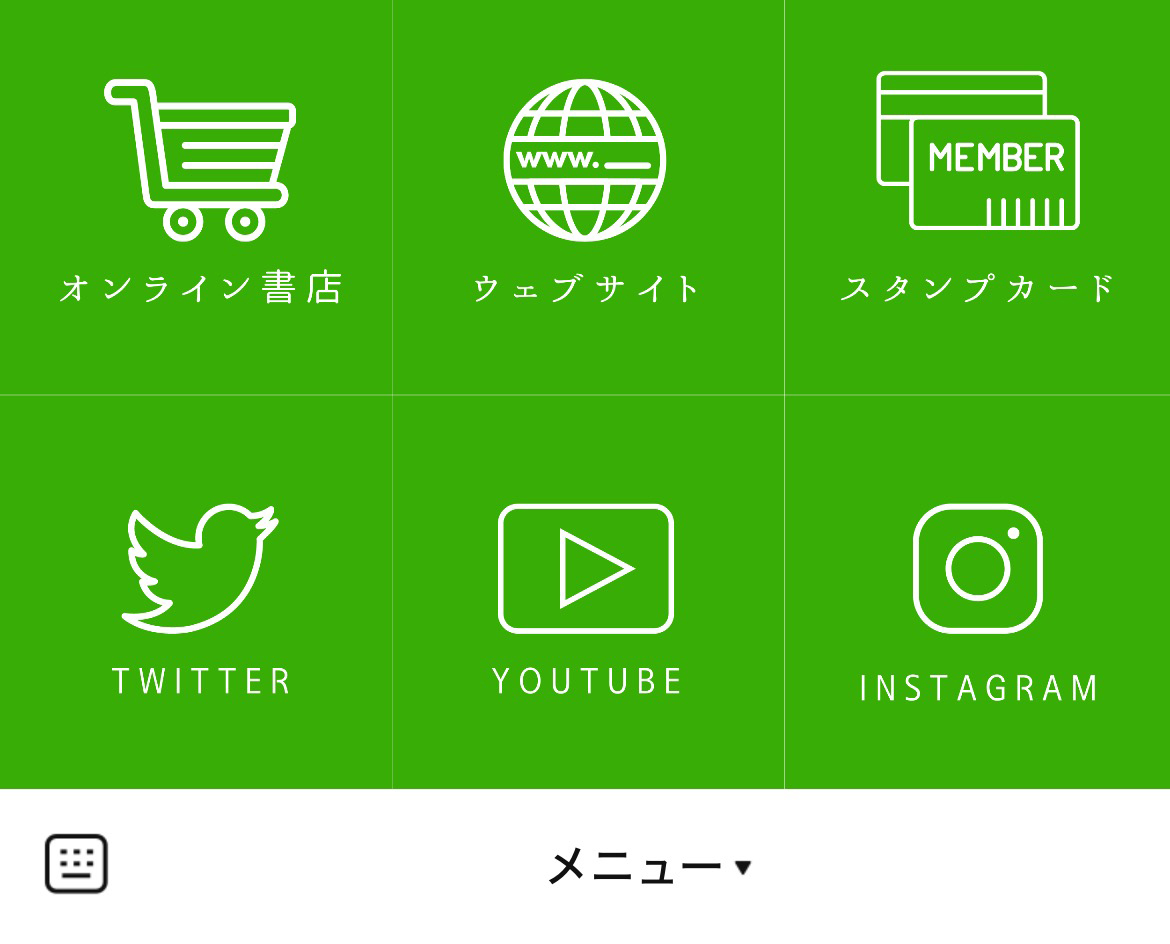 CHEKCCORIのLINEリッチメニューデザイン